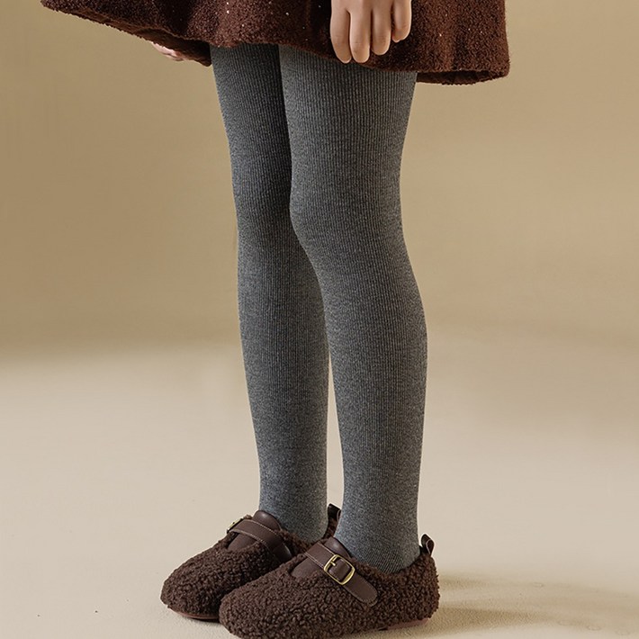 비단길 아동용 데이즌 기모 타이즈