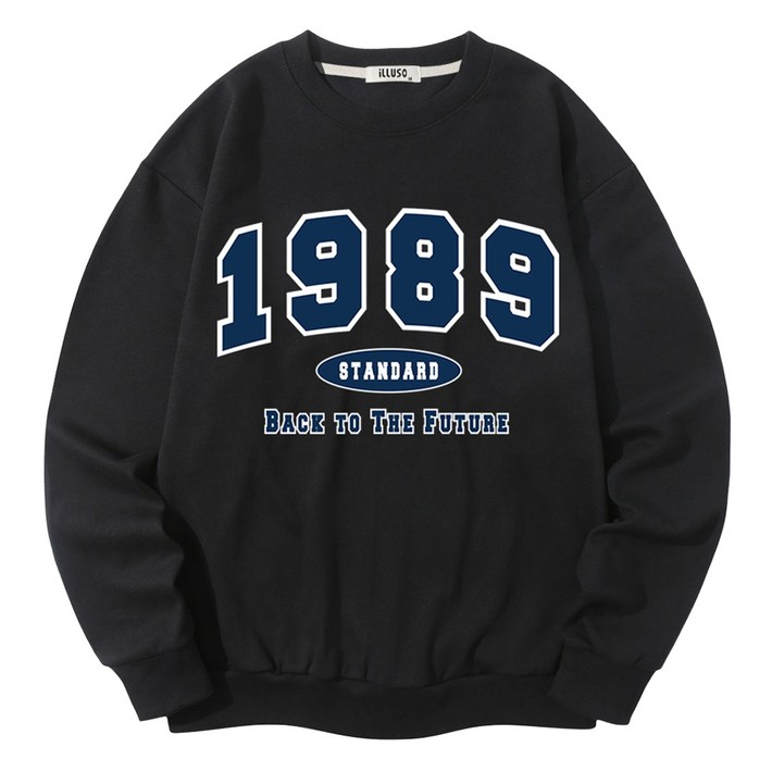 일루소 남녀공용 소프트 특양면 1989스탠다드 맨투맨