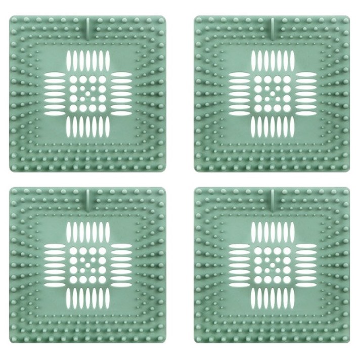 블럭마트 사각 욕실 배수구 거름망 4p