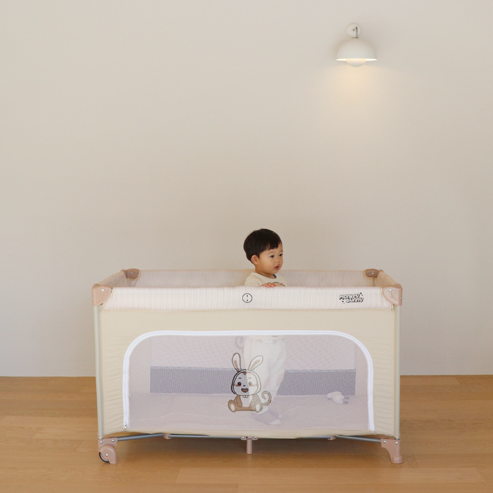 몽키버니 유아용 스윗 드림 5초컷 휴대용 접이식 침대 풀세트