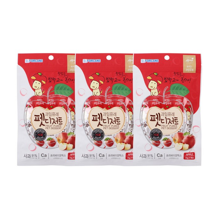 포켄스 과일퓨레 펫디저트 15g x 7p