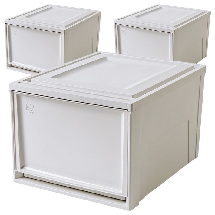 아이리스 국내생산 시스템 수납함 슬라이딩 서랍장 BC450D