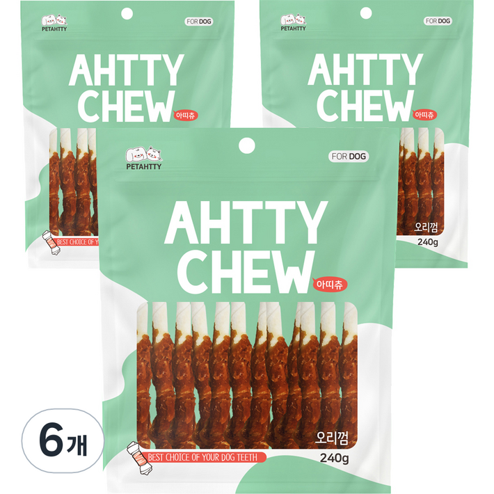 반려동물 아띠츄 딩고 오리우유껌 스틱껌 240g, 6개, 오리 우유 혼합맛 반려동물 아띠츄 딩고 오리우유껌 스틱껌 240g, 6개, 오리 우유 혼합맛