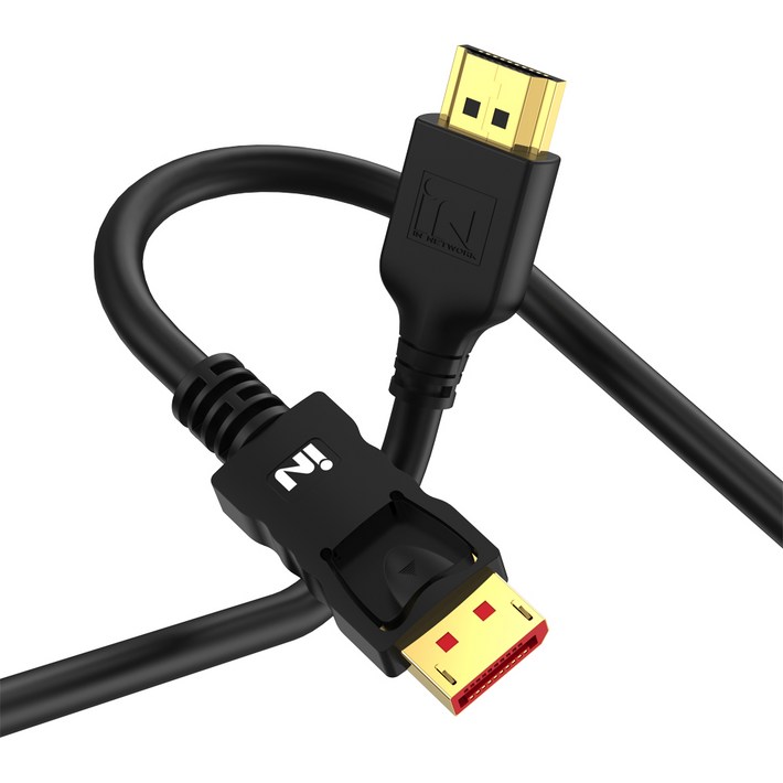 인네트워크 4K UHD 60Hz 지원 DP to HDMI 모니터 영상 변환 케이블 INDH60, 1개, 2m