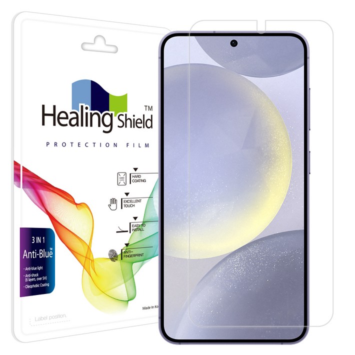 힐링쉴드 블루라이트차단 휴대폰 액정보호필름, 투명, 1개