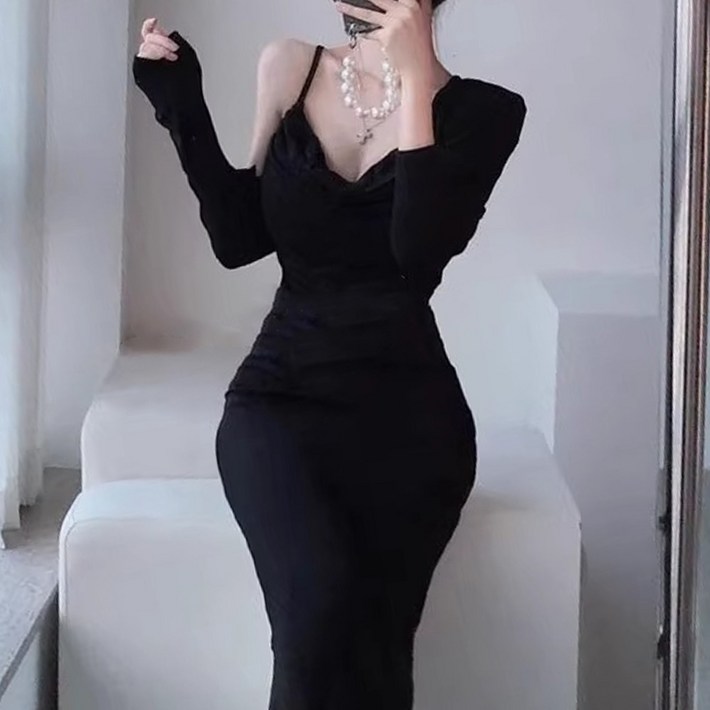 시크힐즈 이벨라 슬림 나시 롱원피스  가디건 세트 11638