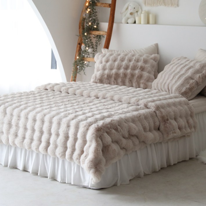 베이직톤 버니버니 극세사 차렵이불 세트