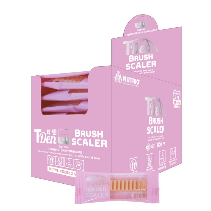 뉴트리오 강아지 티덴 브러쉬 덴탈껌 50p