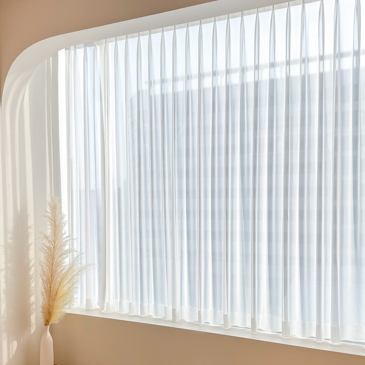 메이크홈 나비주름 쉬폰 커튼 2p