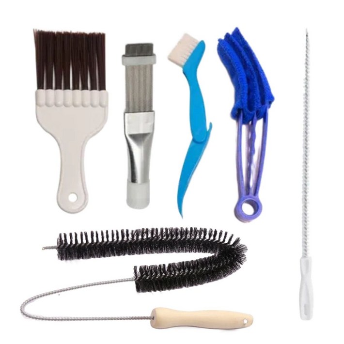 프롬제이 by 공간사이 에어컨 건조기 열교환기 홈케어 청소솔, 1개, 청소솔세트