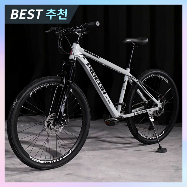 천리스포츠 최신식 MTB 자전거 로드 산악 24인치 26인치 가성비 출퇴근용 입문용 중학생, 1개, 169cm, 24단그레이
