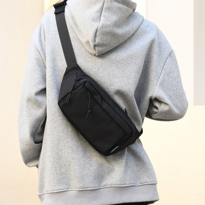 담앤드솜 2세대 심플 힙색 남녀공용 크로스백
