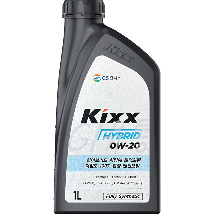 GS칼텍스 킥스 하이브리드 Kixx HYBRID 0W20 1L 합성 하이브리드 엔진오일 GDI HEV, 1개, 0w20, 1000ml