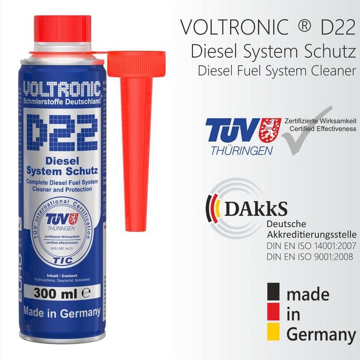 독일 볼트로닉 D22 디젤 연료첨가제 DPF크리너 EGR 인젝터 매연감소 수입차 국산차 D22, G20 선택가 독일 볼트로닉 D22 디젤 연료첨가제 DPF크리너 EGR 인젝터 매연감소 수입차 국산차 D22, G20 선택가
