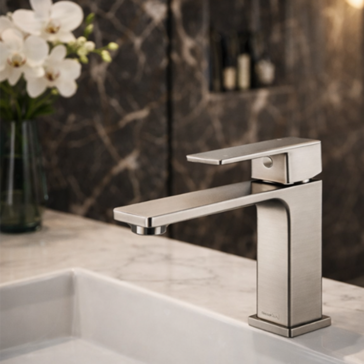 대림바스 니켈무광 세면수전 사각수전 DLL4310, 1개