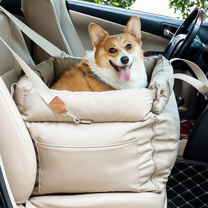 Curious Pony 강아지 카시트 이동가방 애견 카시트 강아지 자동차 카시트