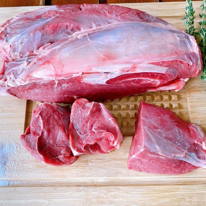 행복미트 호주산 목초육 청정우 소고기 사태살, 1kg, 2개