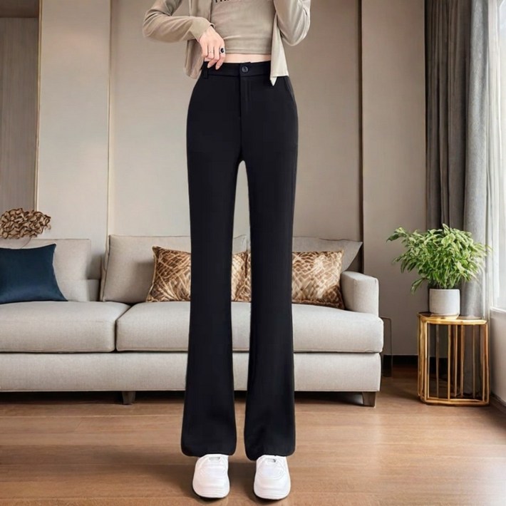MOSAIRATION 봄가을 와이드 정장 바지 여성패션 코디 스탄 트렌드 슬림 팬츠 H16