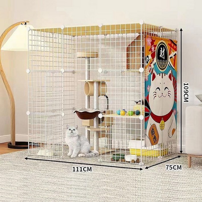 아이위크 고양이 집 빌라 대형 케이지 철장 고양이장
