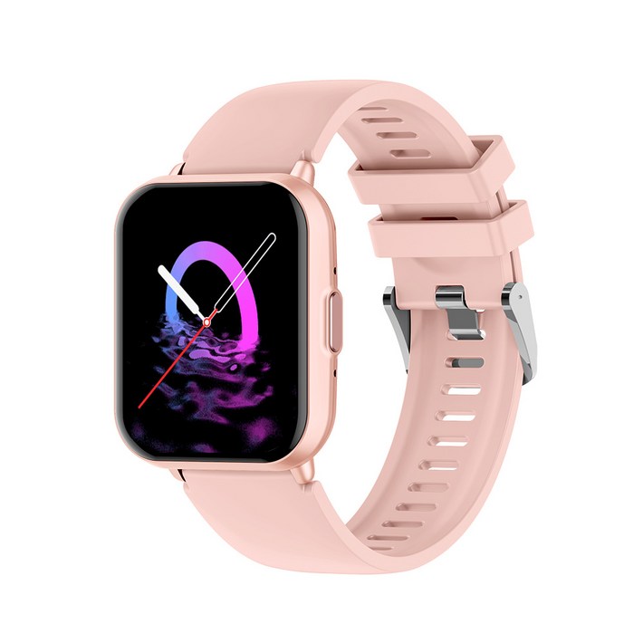 PEJE AI 질문응답 25나라 언어 실시간 번역 블루투스 통화 스마트워치, GPS  블루투스, 4.6cm, 분홍색