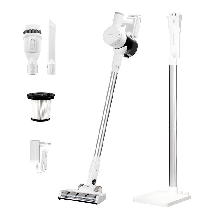 홈리아 BLDC 무선 청소기 충전거치대 세트 220BL, 화이트  그레이, 220BL