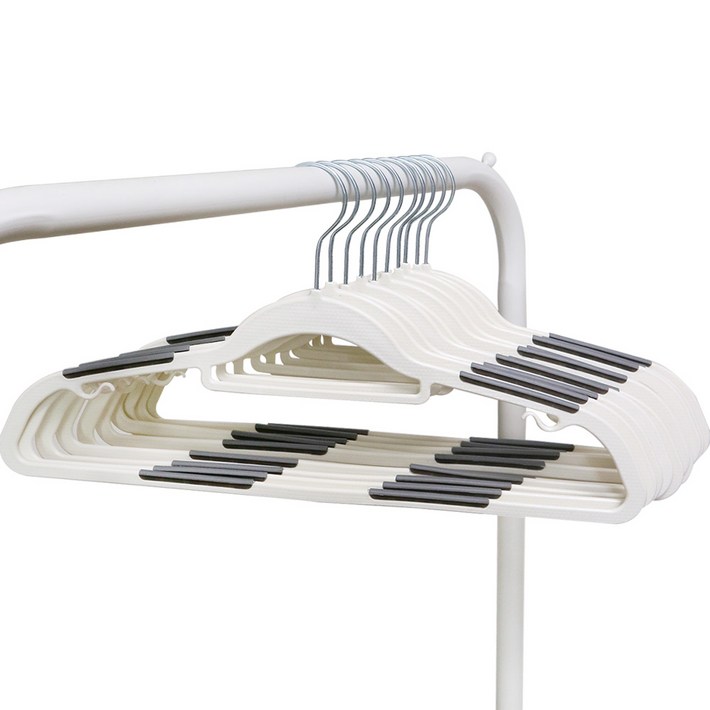 화이트래빗 디자인 논슬립 옷걸이, 자이언트 화이트  그레이어깨패드