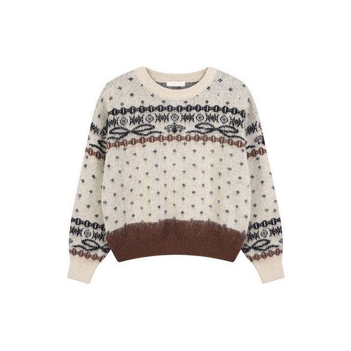 플라스틱아일랜드 러블리 니트 맨투맨 PR7XD1G3