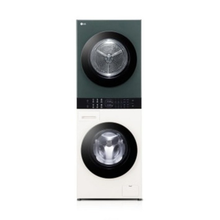 LG전자 세탁건조기 13kg10kg 베이지그린 트롬 오브제컬렉션 워시타워 컴팩트 W10EGN