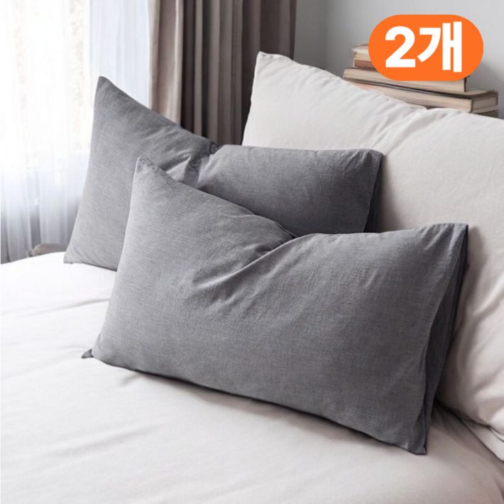 아마폴라 프리미엄 순면 호텔식 베개커버 자루형 2p