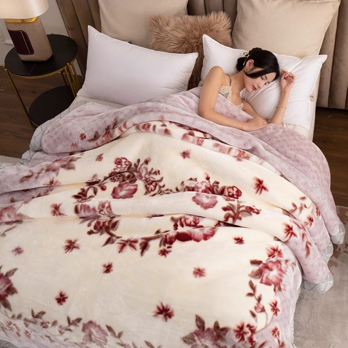 옛날담요 레트로 할머니담요 대형 이불 두꺼운 겨울