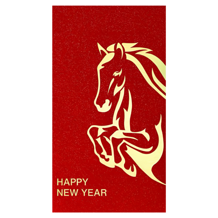 쁘띠엘라 병오년 말봉투 용돈봉투 새해 돈봉투, 10개, 레드