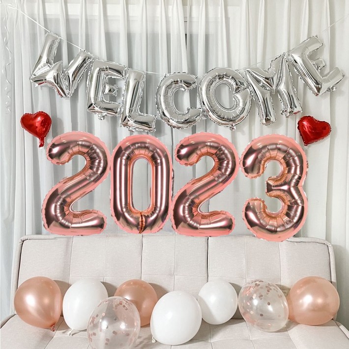 신년 연말 크리스마스파티 웰컴 2023 풍선세트