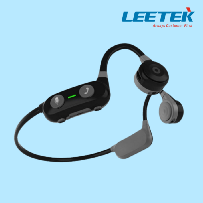 리텍 글램빗 에어진동 블루투스 이어폰, LTK100P, 2024블랙
