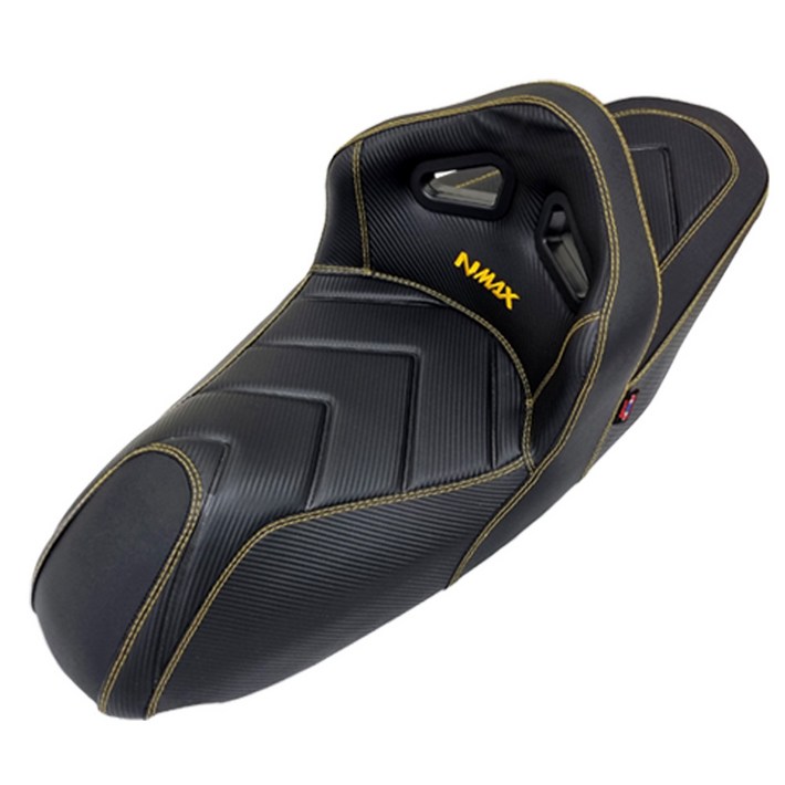 야마하 NMAX 등받이 시트 수제 안장 버킷시트 커스텀 튜닝 2124년, 1개, 옐로우