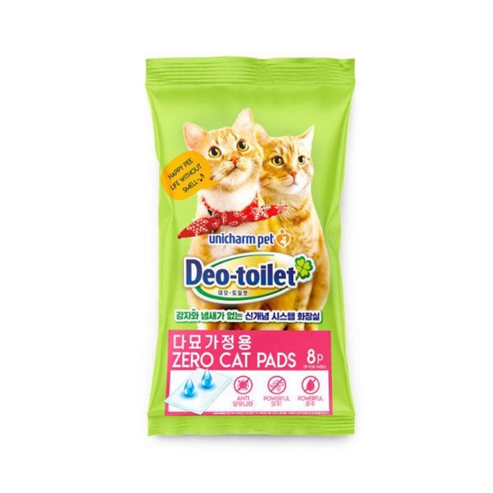 데오토일렛 고양이 패드 8P다묘용