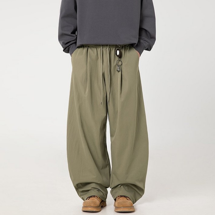 유루 남성용 하라주쿠 스타일 와이드 팬츠  MK2402