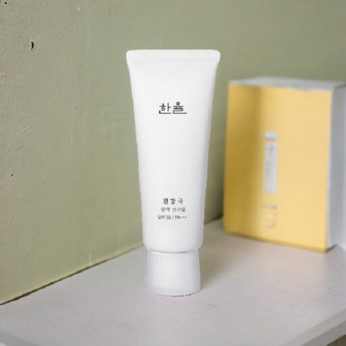 한율 흰감국 광채 선크림70ml