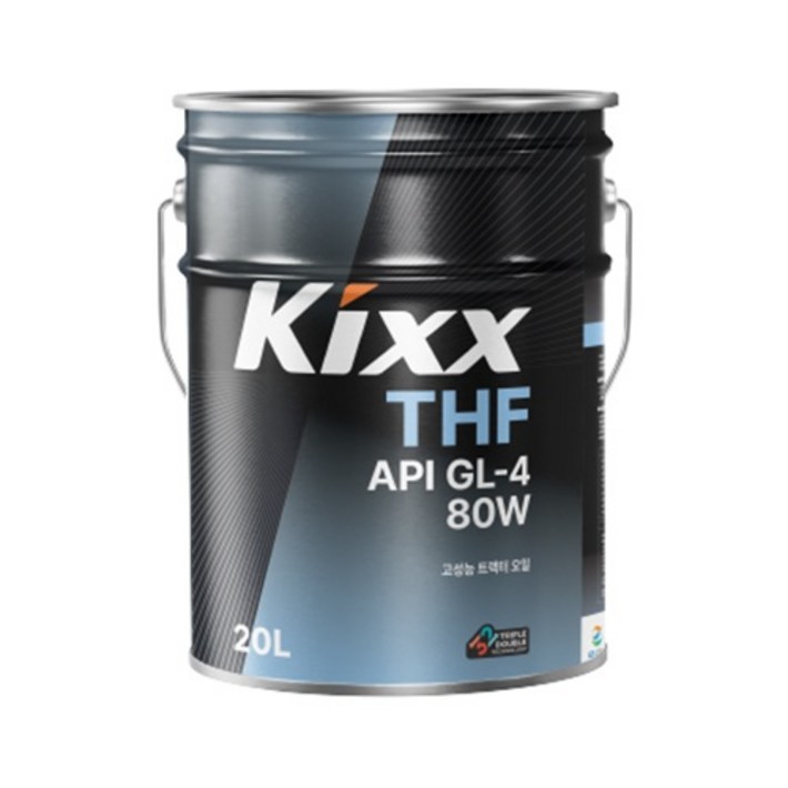 KIXX 킥스 THF 80W 고성능 트랙터 오일 20L 농기계 미션오일 유압유 겸용 존디어 구보타 규격, 1개, Kixx 킥스 THF 80W 고성능 트랙터 오일 20L