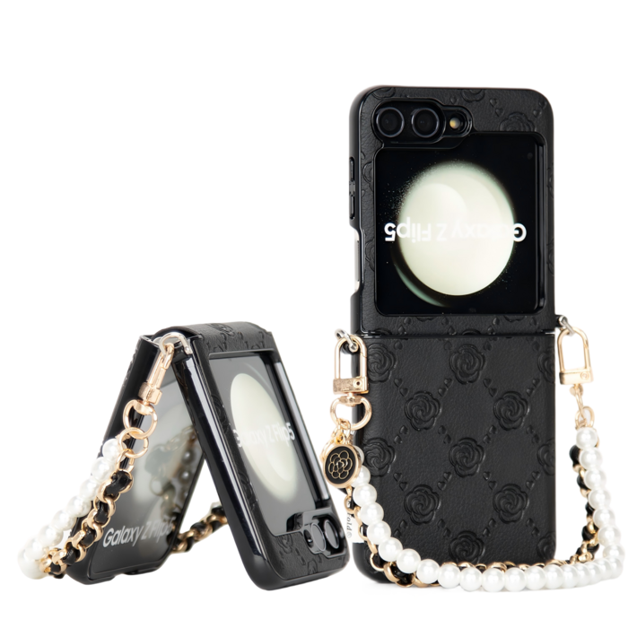 윰스모르 럭셔리 스트랩 갤럭시 Z 플립 힌지 보호 케이스