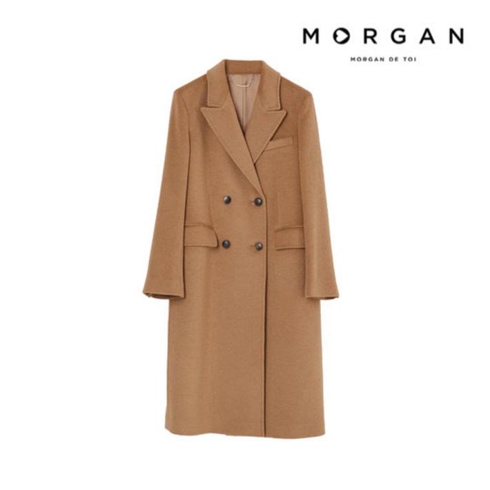 모르간 프리미엄 카멜100 코트