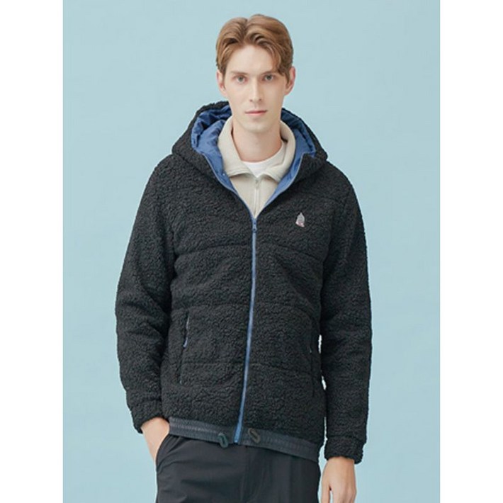 르오트 시그니처 플리스 패딩 자켓