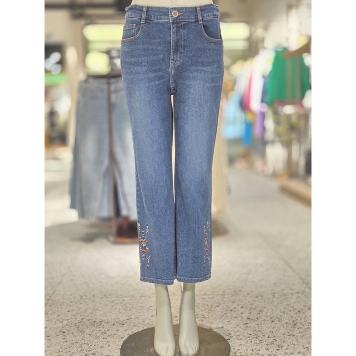 베네통 베네통 자수 데님 팬츠 BADP59431