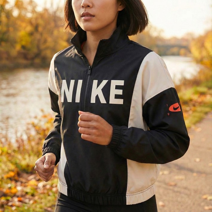 나이키 NSW 여성 우븐 경량 쿼터집 런닝 자켓 아노락 러닝 트레이닝 헬스 간절기 재킷