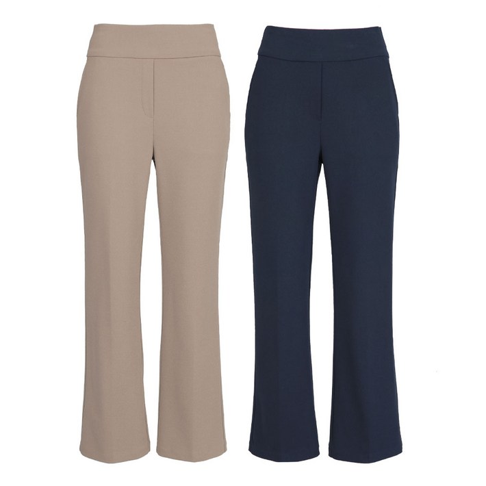 투엘라 11 뱃살 제로 빅밴드 여성 골프 부츠컷 팬츠 숏롱기장 S2XL 데일리핏 스판 세미부츠컷 6color 자체제작 2ELA