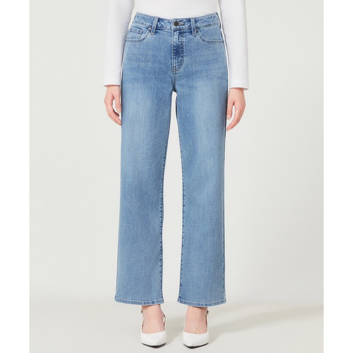 게스 여성 세미 와이드 청바지 MBL OP1DE115