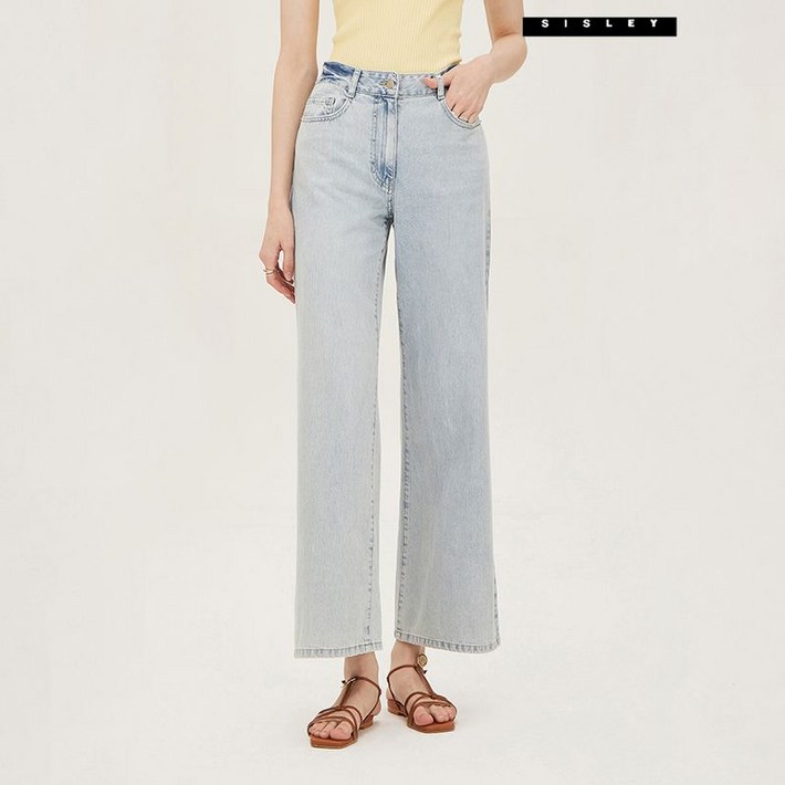 시슬리 솔트 도밍고 와이드 데님 팬츠 SADPF1531