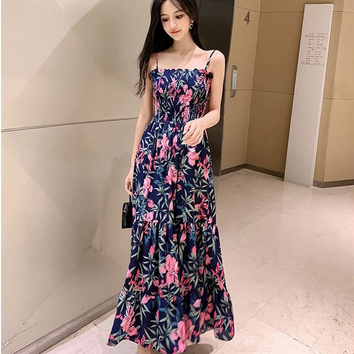 이노뱅크 여름 비치원피스 롱 나시 뷔스티에 민소매 플라워 맥시 스모크 휴양지룩 바캉스 비치웨어 빅사이즈 HC426 INO025A 이노뱅크 여름 비치원피스 롱 나시 뷔스티에 민소매 플라워 맥시 스모크 휴양지룩 바캉스 비치웨어 빅사이즈 HC426 INO025A