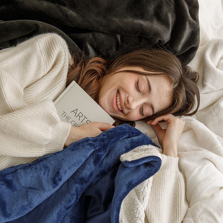 두꺼운 양털담요 150X200 대형 극세사 밍크 양모블랭킷