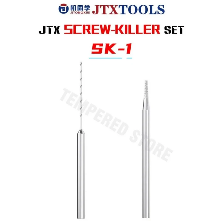 란루이 합금 피어싱 및 슬라이딩 드릴 비트 휴대폰 아이패드의 손상된 나사 제거 빠른 작업용 공구 키트