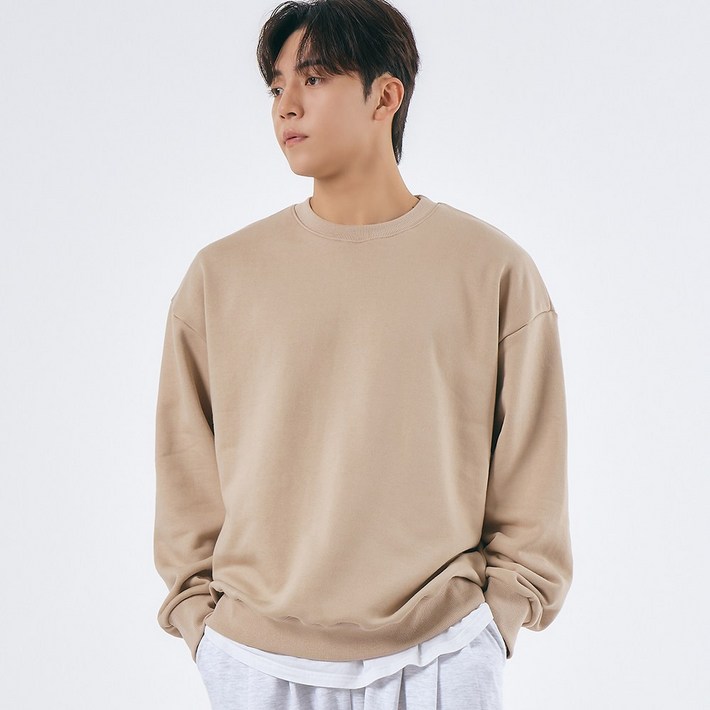 엘엑스티 퀄리티 좋은 국내생산 면100 오버핏 무지 헤비웨이트 맨투맨 티셔츠